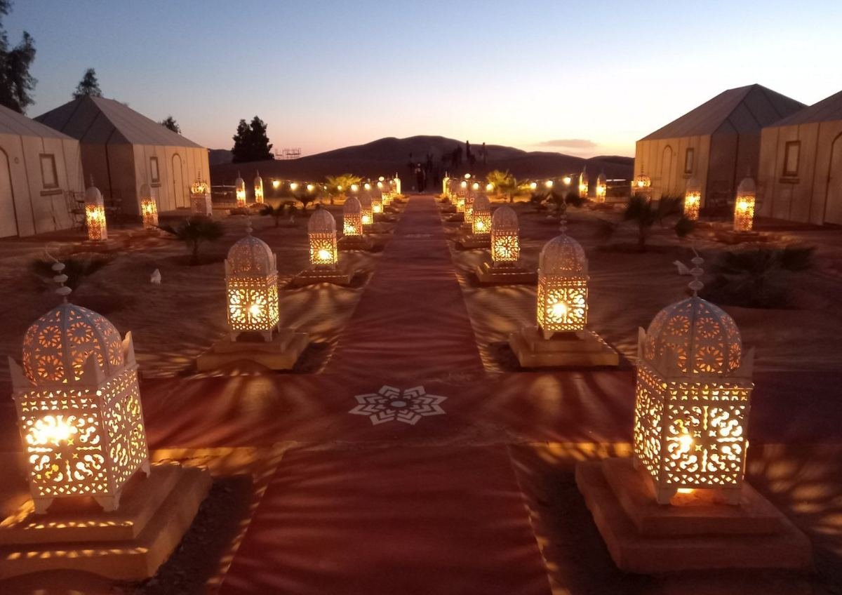 Morocco sahara trips featuring luxury desert camps and stargazing in the dunes with Go Morocco Vacation
